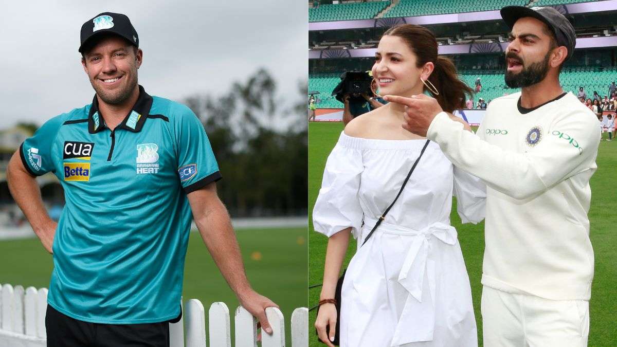 AB de Villiers, Anushka Sharma, Virat Kohli 