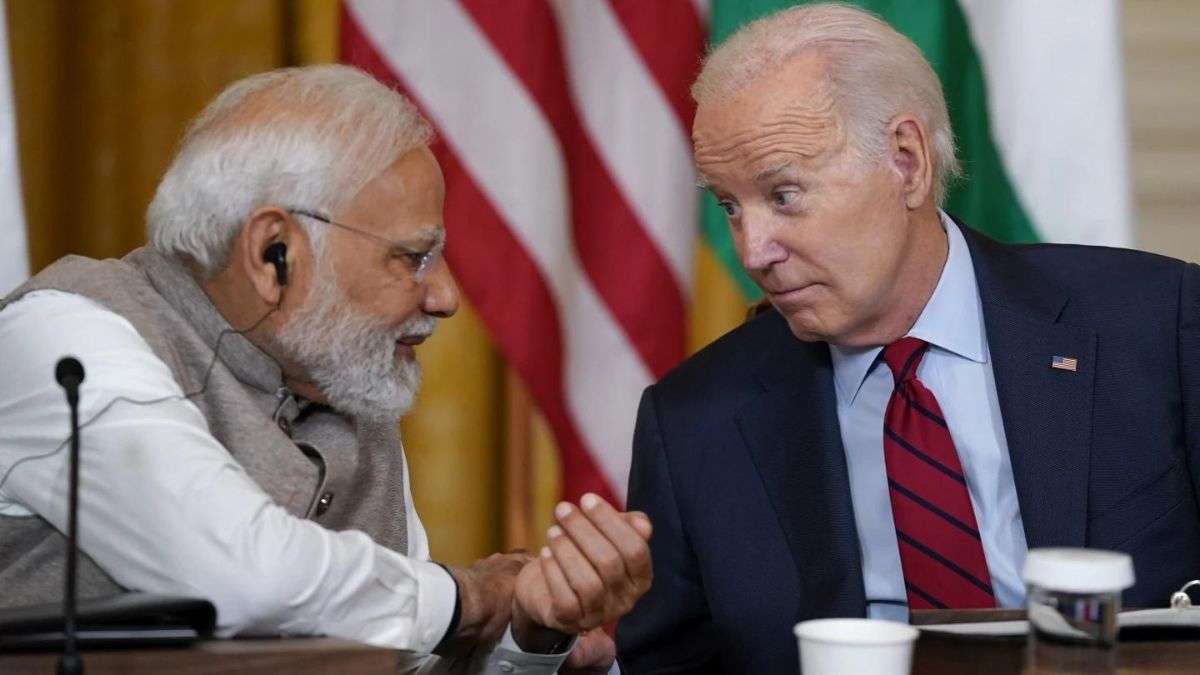 PM Narendra Modi with US President Joe Biden