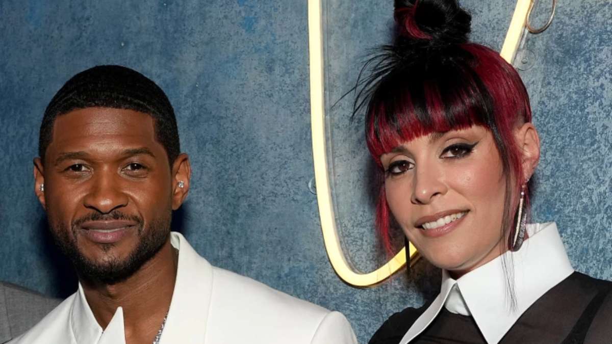 Usher with Jennifer Goicoechea