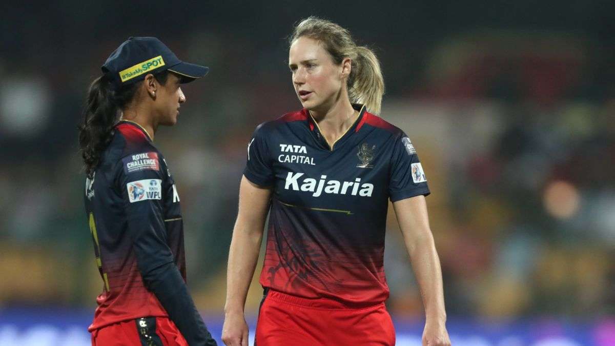 Ellyse Perry in the MI vs RCB WPL eliminator game on March