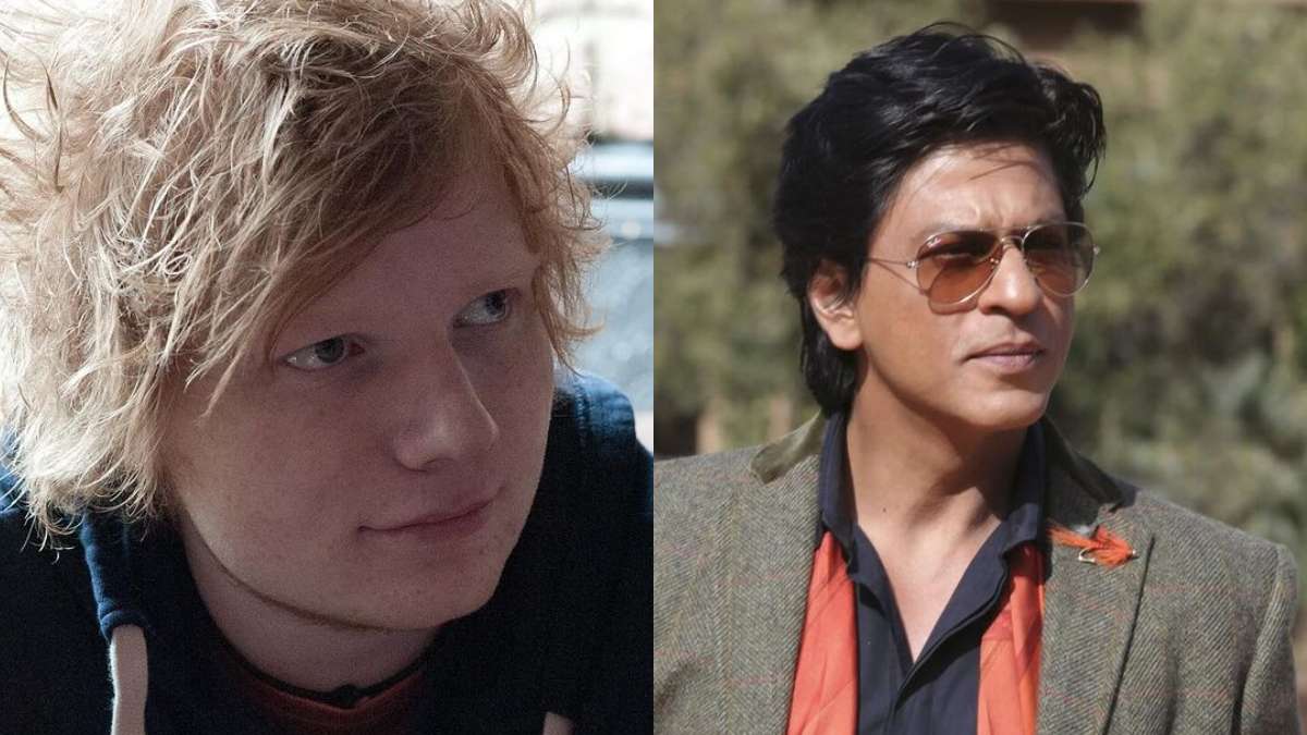 Ed Sheeran and Shah Rukh Khan 