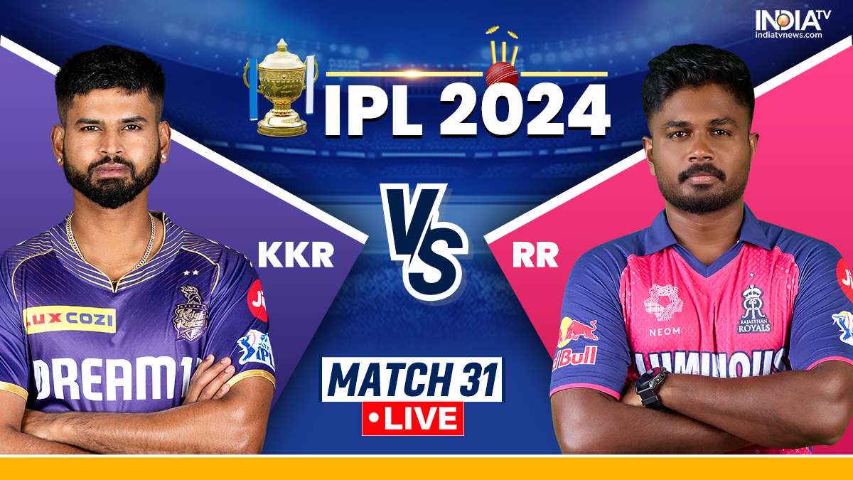 KKR vs RR IPL 2024 live score and latest updates