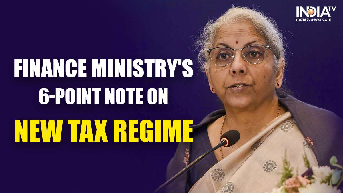 Finance Ministry new tax regime