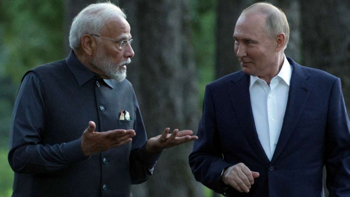 PM Modi's meeting with Putin in Russia