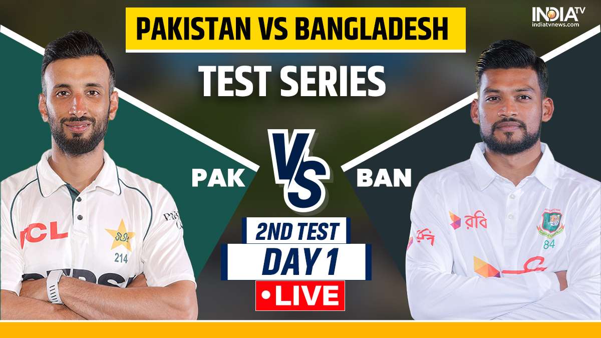 PAK vs BAN दूसरा टेस्ट, दिन 1 लाइव स्कोर और अपडेट