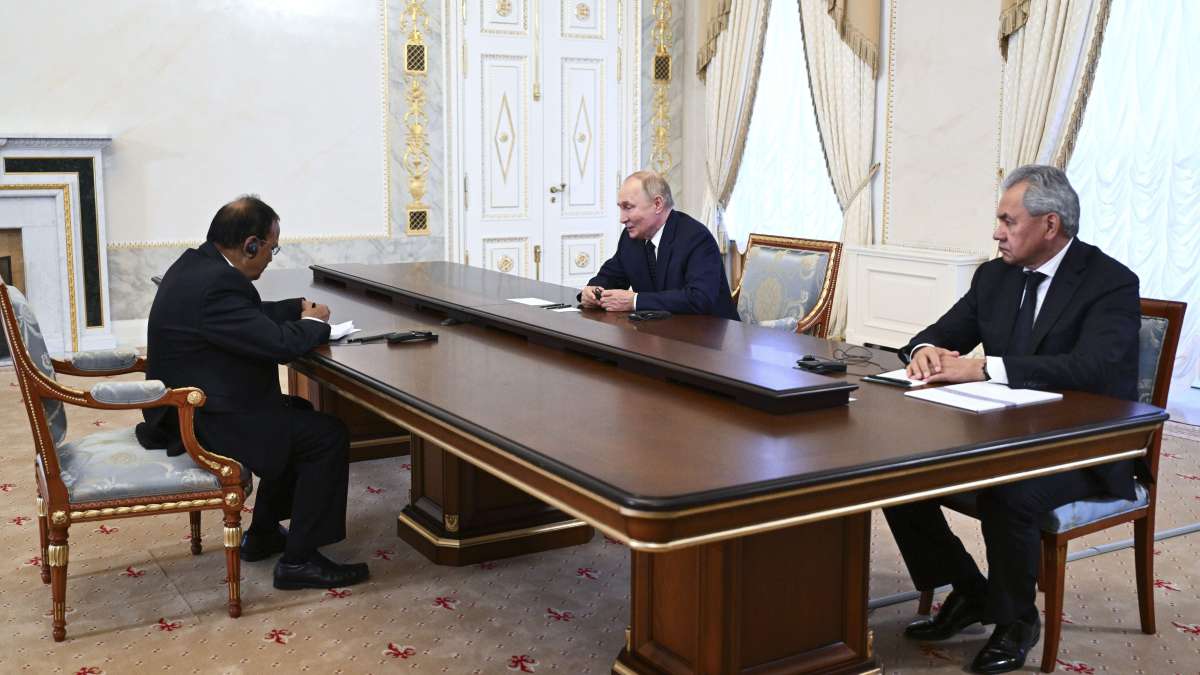 NSA Ajit Doval meets President Putin in St Petersburg 