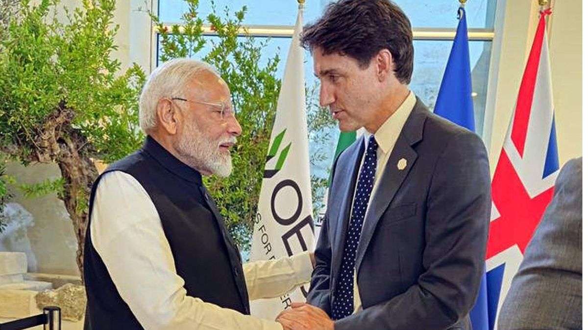 Canadian Prime Minister Justin Trudeau and his Indian counterpart Narendra Modi met on the sidelines of the G7 Summit.