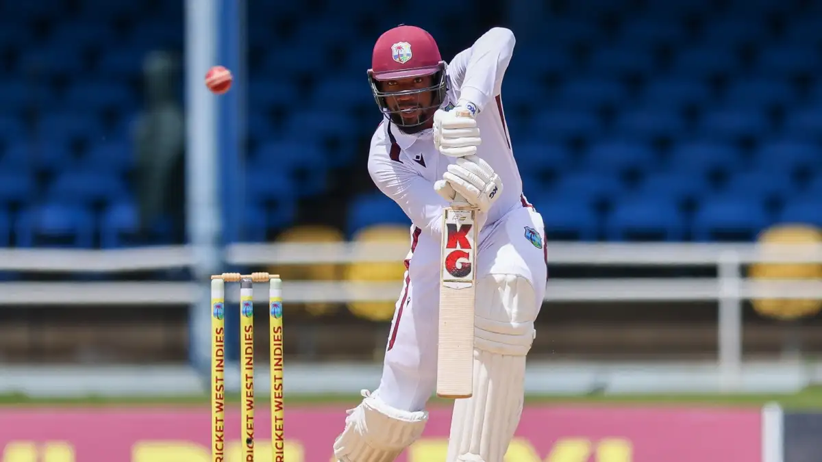 Mikyle Louis missed his maiden Test hundred by just three