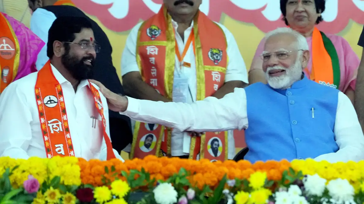 PM Modi with Eknath Shinde