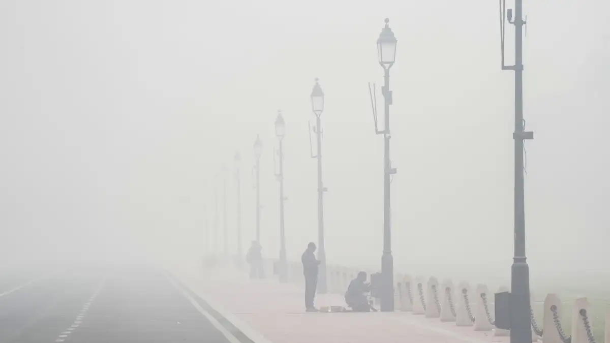 Air pollution in Delhi. 