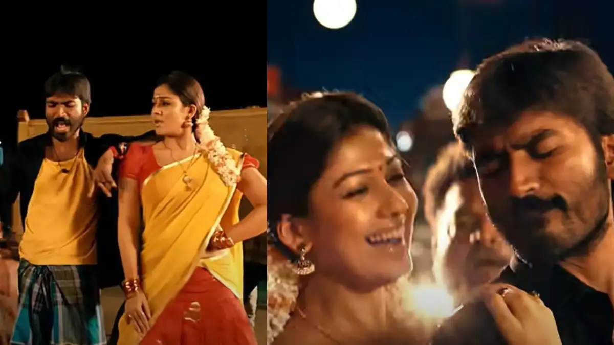 Nayanthara with Dhanush in Ethir Neechal song, Local Boys.