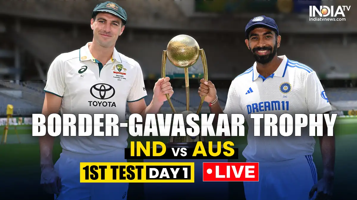 IND vs AUS 1st Test Live Score and Updates