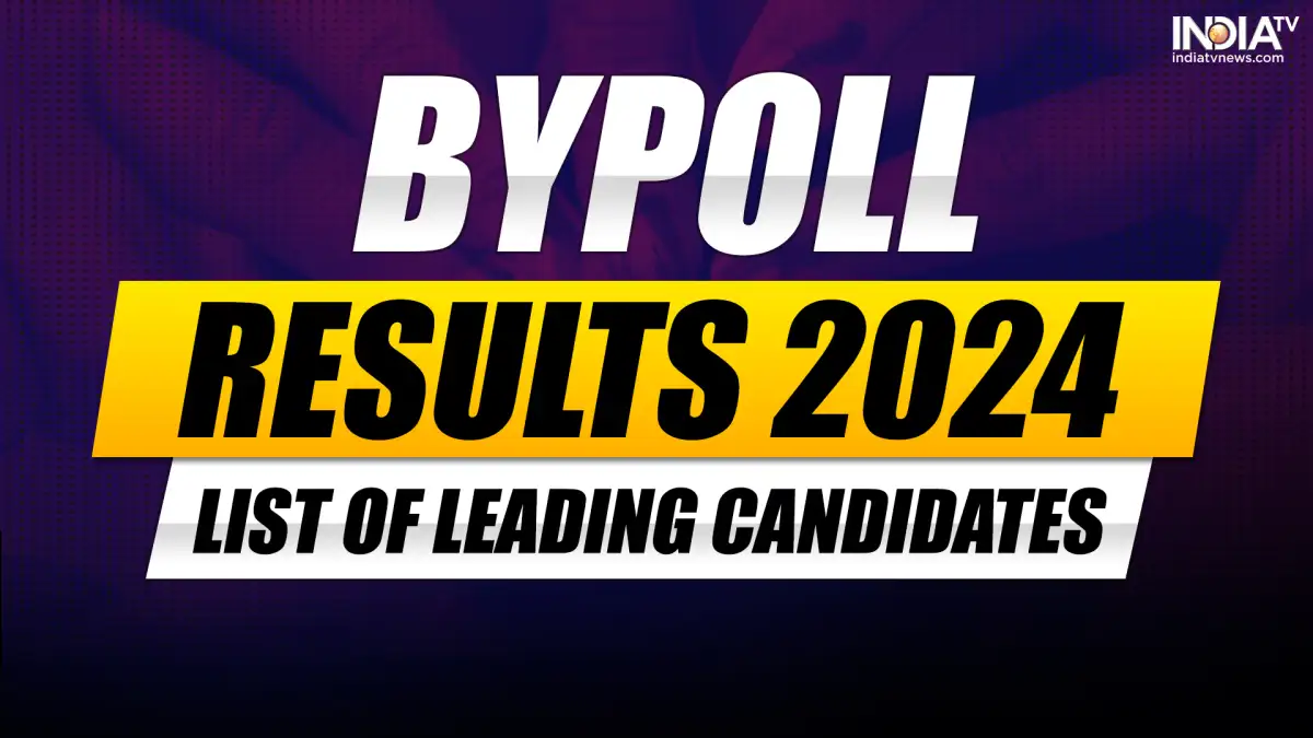 Bypoll results, List of leading candidates,