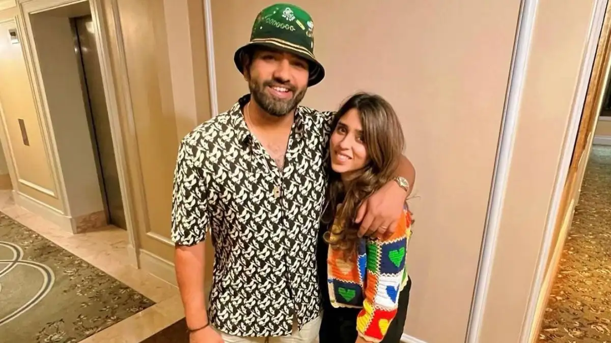 Rohit Sharma and Ritika Sajdeh.