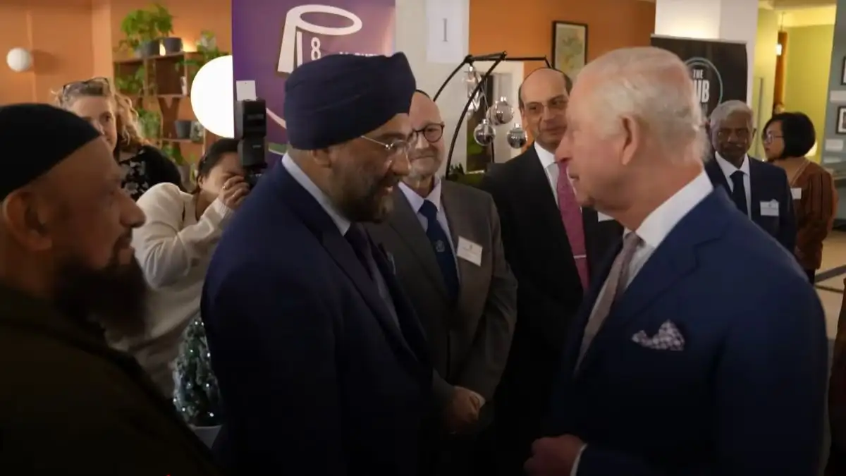 Indian origin man asks British King Charles