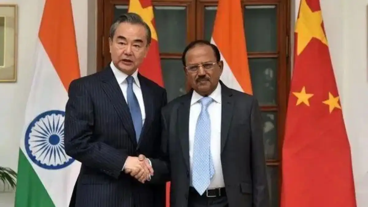 National Security Advisor Ajit Doval and China's Minister of Foreign Affairs Wang Yi 