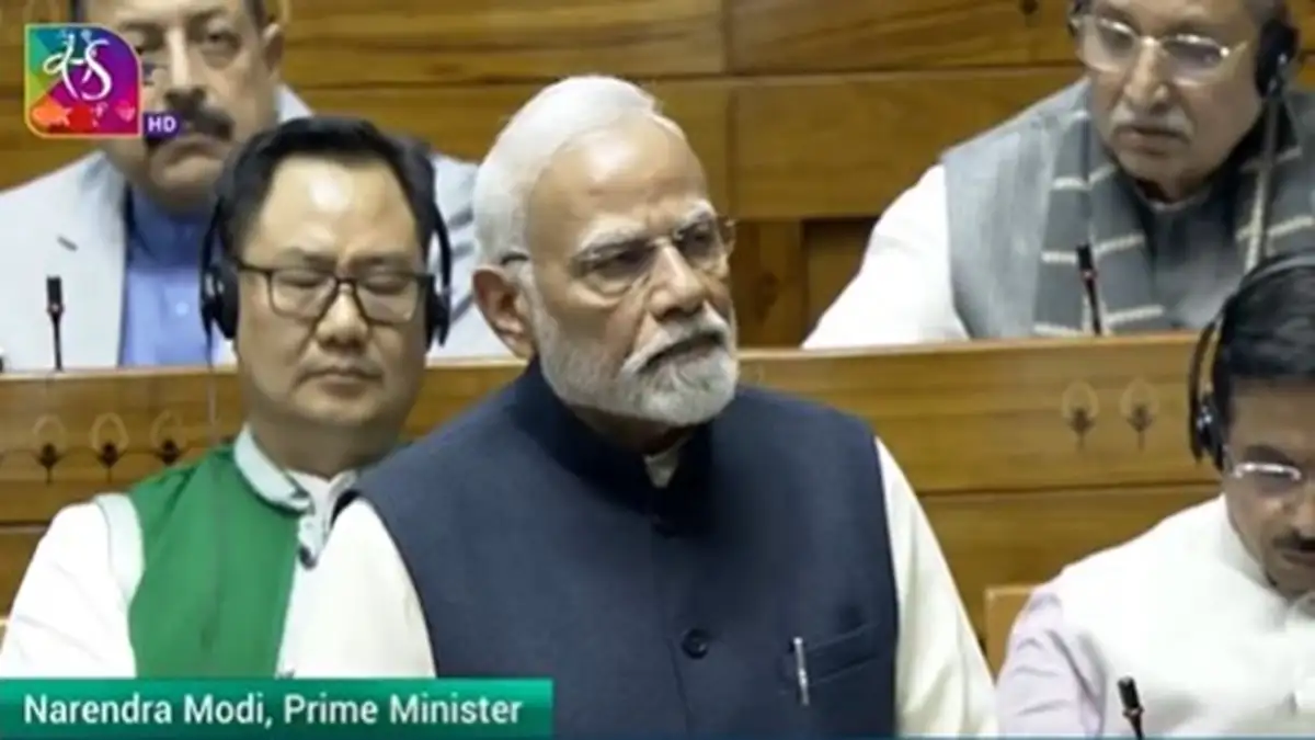 PM Modi in Lok Sabha