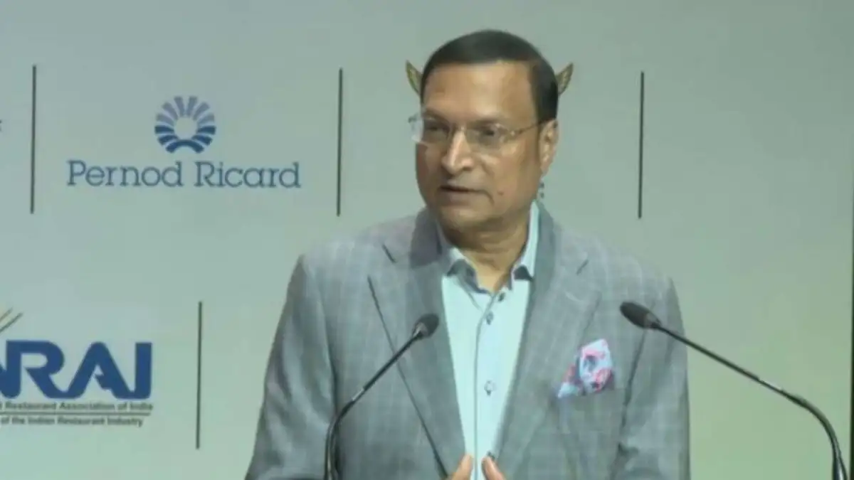 Rajat Sharma addresses the 'Flavors of India' event in Delhi. 