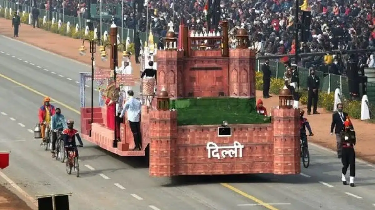 Delhi's tableau during the R-Day parade (File)