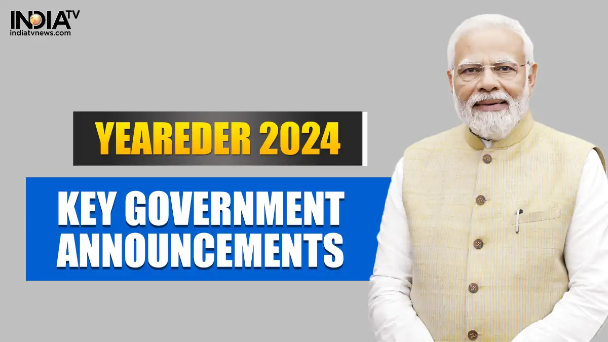 Yearender 2024: A look at 10 big announcements by Modi government