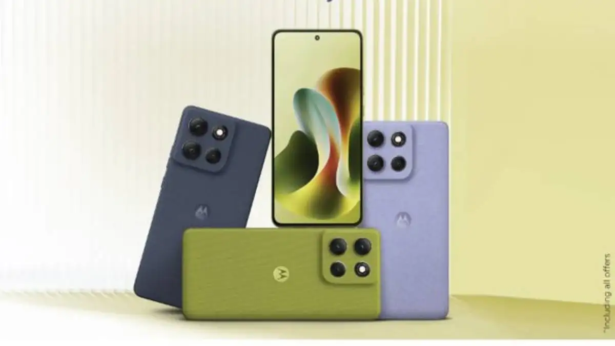 Motorola G86 Power comes with Color options like Golden Cypress, Cosmic Sky, and Spellbound