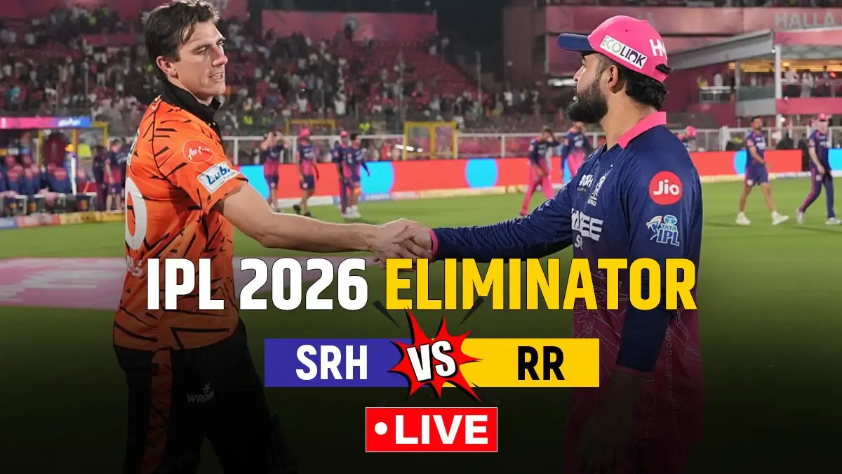 SRH vs RR IPL 2026 Eliminator LIVE Cricket Score: Hyderabad vs Rajasthan  Latest Match Updates, Scor