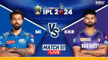 MI vs KKR IPL 2024 Live Score: Mumbai lose Hardik-Wadhera in quick succession; Kolkata take control