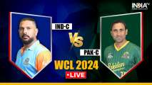 IND-C vs PAK-C WCL 2024 Live Score: Pakistan Champions look set for mountainous total