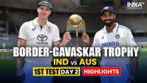 IND vs AUS 1st Test Day 2 Highlights: Jaiswal, Rahul take India's lead to 218 at stumps