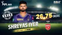 Shreyas Iyer becomes most expensive player in IPL auction as Punjab Kings splash Rs 26.75 crore