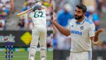 WATCH: Jasprit Bumrah dismisses India's bugbear Travis Head for a duck, sends off-stump&nbsp;cartwheeling