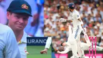 Third umpire's call saves Kohli on golden duck, Smith in disbelief after great&nbsp;effort&nbsp;- WATCH