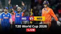 IND vs NED T20 World Cup 2026 Cricket Score LIVE: India aim to make light work of Dutch in Ahmedabad