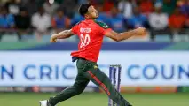 Mustafizur Rahman ruled out of action for four weeks due to hamstring muscle tear