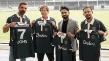Co-owners Jonty Rhodes, John Abraham unveil Rotterdam Dockers jersey ahead of maiden ETPL