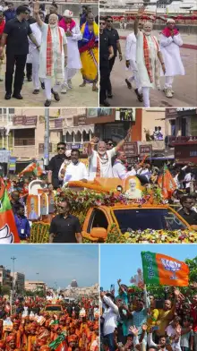 PM Modi offers prayers at Jagannath temple, holds roadshow in Odisha | In pics 