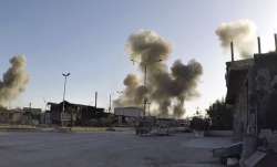 This photo released by the Syrian Civil Defense White