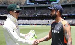 Tim Paine and Virat Kohli