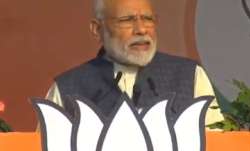 PM Modi during his election rally in New Delhi