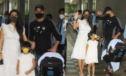Harbhajan Singh, Geeta Basra bring their son home