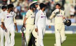 James Anderson has words with Jasprit Bumrah