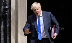 British Prime Minister Boris Johnson leaves 10 Downing