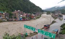 Himachal Pradesh: Beas river in spate following monsoon