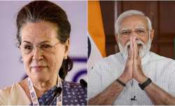 Sonia Gandhi (left) and Narendra Modi (right)