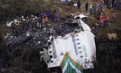 Debris of the ill-fated Yeti Airlines plane.