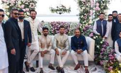 Pakistan cricketers reunite during Shaheen Afridi's