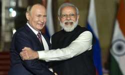 PM Modi with Russian President Vladimir Putin