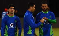 Team Pakistan during practice session