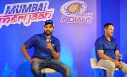 Rohit Sharma during Mumbai Indians press conference