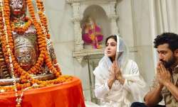 Sara Ali Khan-Vicky Kaushal Seek Blessings From Lord Shiva Ahead Of Zara Hatke Zara Bachke Release